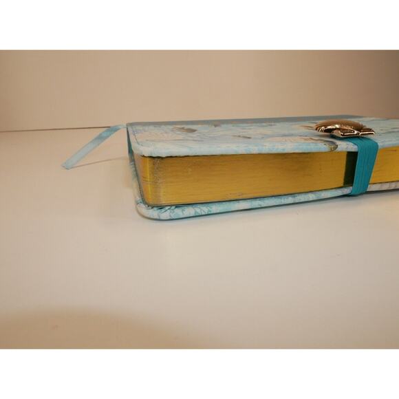 Divinity Boutique Journal Notebook, Nautical Theme Sea Shells Fish Blue - Picture 4 of 13